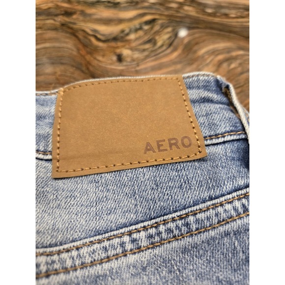 Aero jeans skinny taper 29x30  hemp denim nwt Distressed Raw Hem - Picture 10 of 11